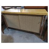 VINTAGE MID CENTURY STYLE 2 DOOR RECORD CABINET