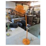 UT ORANGE METAL ADJUSTABLE TABLE LAMP