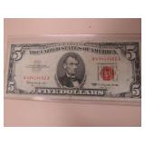 1963 RED SEAL $5 NOTE