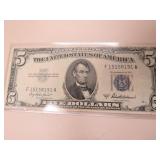 1953 A BLUE SEAL $5 NOTE