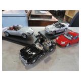 (4) DIECAST METAL SPORTS CARS