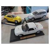(3) DIECAST METAL CARS & VANS