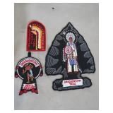 (3) LARGE AMAQUONSIPPI TRAIL JACKET PATCHES