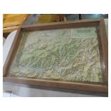 GREAT SMOKEY MTS RELIEF MAP