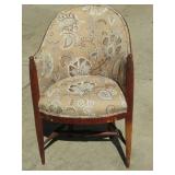 ANTIQUE BARREL BACK CORNER CHAIR CR 1800