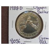 1988 D OLYMPIC DOLLAR 90% GEM BU