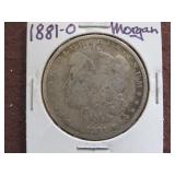 1881 O MORGAN SILVER DOLLAR 90%