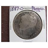 1887 O MORGAN SILVER DOLLAR 90%