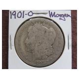 1901 O MORGAN SILVER DOLLAR 90%