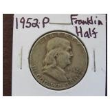 1952 P FRANKLIN HALF DOLLAR 90%