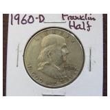 1960 D FRANKLIN HALF DOLLAR 90%
