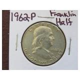 1962 P FRANKLIN HALF DOLLAR 90%