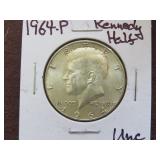1964 P KENNEDY HALF DOLLAR 90% UNC
