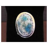 JASPER GEMSTONE STAMPED 925 RING SIZE 8