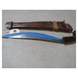 13" L KUKRI WITH WOOD SHEATH