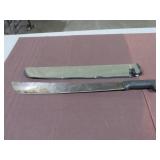 LARGE MACHETE W/SHEATH