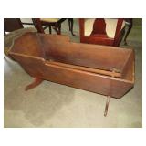 ANTIQUE SOLID WOOD BABY CRADLE