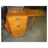OAK DESK FILE & ORGINIZER CABINET