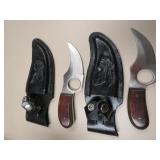 PAIR OF USA MADE SCOTT CUTLERY SKINNERS