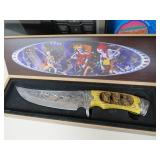 11" L FIXED BLADE KNIFE W/ UNIQUE HDL IN BOX