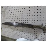 24"L  CUSTOM FIXED BLADE KNIFE W/WOOD HDLS