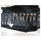 CHROME & BLACK HDL BARTENDER KNIVES