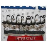 METAL FLAMINGOS WALL ART
