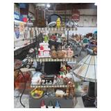 WINE RACK/SHAKERS & ALL KITCHEN COLLECTIBLES