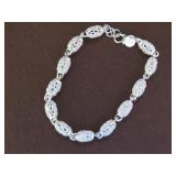 FILIGREE STYLE STAMPED 925 BRACELET