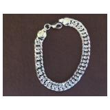 LINK STAMPED 925 BRACELET