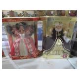 (2) HOLIDAY BARBIES NIB
