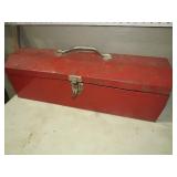 METAL TOOL BOX W/CONTENT
