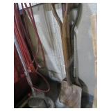 COLLECTION OF WOOD HDL SHOVELS