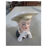 RUBENS #495 LADY HEAD VASE