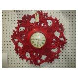 VINTAGE 19"R SYROCO WALL CLOCK