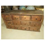 ANTIQUE HARDWARE DRAWERS W/ CONTENT