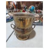 DOUBLE HANDLE BRASS URN