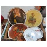COLLECTION OF NORMAN ROCKWELL HAND PAINTED PLATES