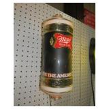 VINTAGE MILLER HIGHLIFE LIGHTED ROTATING ADV LIGHT
