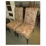 (2X) MID CENTURY STYLE PADDED SIDE CHAIRS