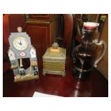 RED SOX CLOCK / STAR HILL GROWLER W/ PEWTER &