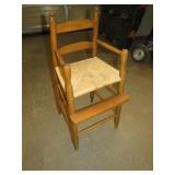 COUNTRY CHILDS WOVEN SEAT HIGH CHAIR