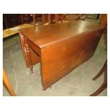 CHERRY DROPSIDE DINING TABLE W/GATED LEGS