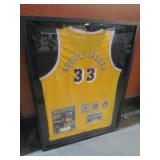 FRAMED SHADOWBOX KAREEM ABDUL-JABBAR JERSEY PHOTOS