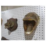 (2) MOUNTED FISH HEADS