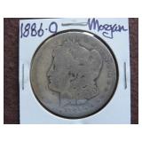1886 O MORGAN SILVER DOLLAR 90%