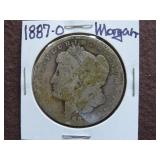 1887 O MORGAN SILVER DOLLAR 90%