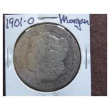 1901 O MORGAN SILVER DOLLAR 90%