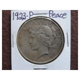 1923 P PEACE SILVER DOLLAR 90%