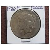 1926 P PEACE SILVER DOLLAR 90%